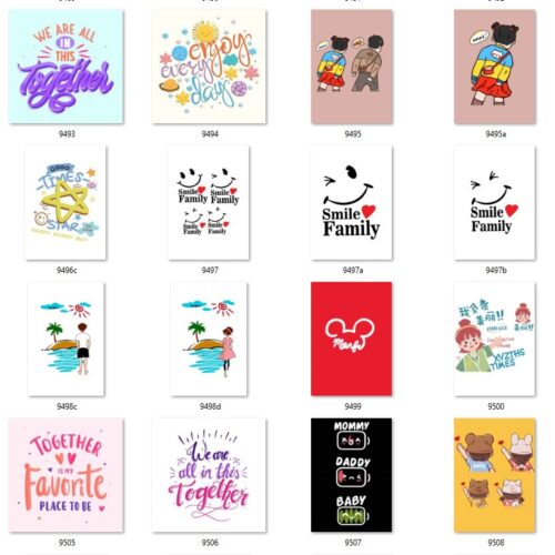 Gói 150 mẫu in áo gia đình file PNG,AI chất lượng cao 013