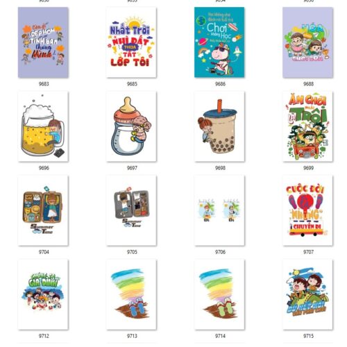 Gói 150 mẫu in áo lớp, áo nhóm file PNG,AI chất lượng cao 014