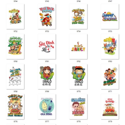 Gói 150 mẫu in áo lớp, áo nhóm file PNG,AI chất lượng cao 014