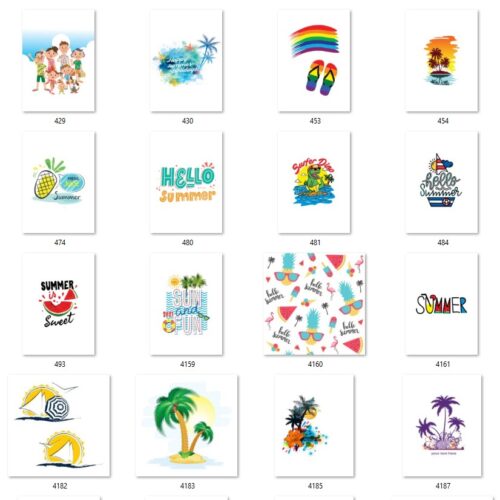 Gói 100 mẫu in áo đi biển file PDF, EPS, AI chất lượng cao 017