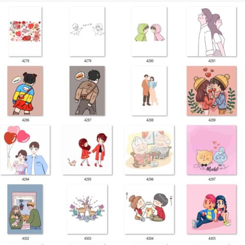Gói 300 mẫu in áo đôi file PDF, EPS, AI chất lượng cao 018