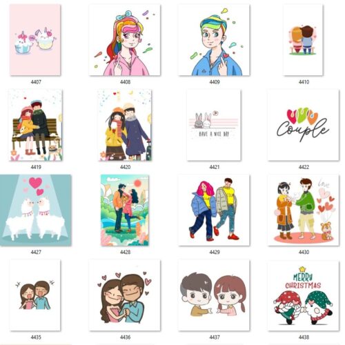 Gói 300 mẫu in áo đôi file PDF, EPS, AI chất lượng cao 018