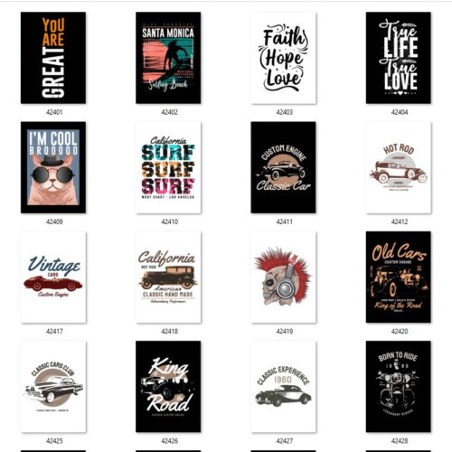 Gói 200 mẫu in urban streetwear file AI chất lượng cao 020