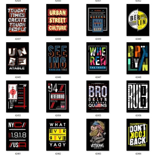 Gói 200 mẫu in urban streetwear file AI chất lượng cao 020