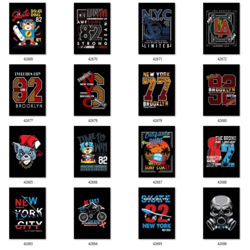 Gói 200 mẫu in urban streetwear file AI chất lượng cao 021