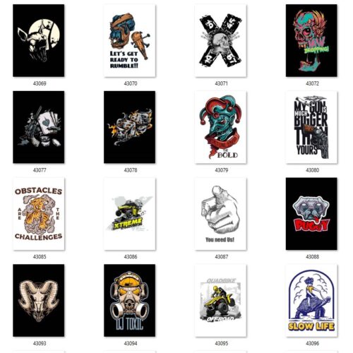 Gói 200 mẫu in urban streetwear file AI chất lượng cao 023