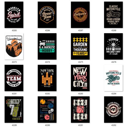 Gói 100 mẫu in streetwear file AI chất lượng cao 024