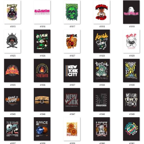 Gói 300 mẫu in streetwear & bear art file PNG chất lượng cao 025