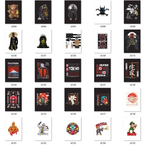 Gói 300 mẫu in streetwear & bear art file PNG chất lượng cao 025