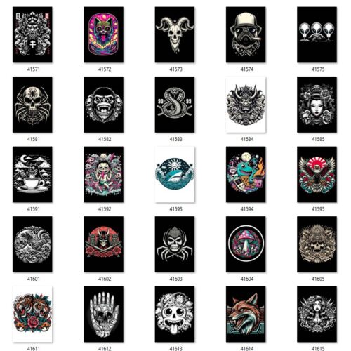 Gói 100 mẫu in streetwear file AI chất lượng cao 026