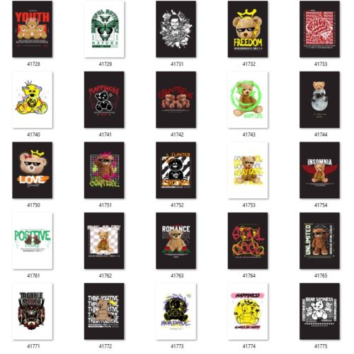 Gói 200 mẫu in streetwear file PNG chất lượng cao 028
