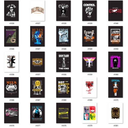 Gói 200 mẫu in streetwear file PNG chất lượng cao 028