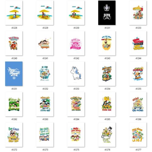 Gói 300 mẫu in áo nhóm file PNG chất lượng cao 030