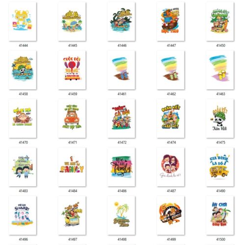 Gói 300 mẫu in áo nhóm file PNG chất lượng cao 030