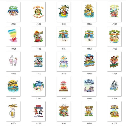 Gói 300 mẫu in áo nhóm file PNG chất lượng cao 030