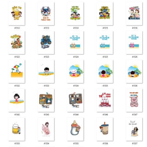 Gói 300 mẫu in áo nhóm file PNG chất lượng cao 030
