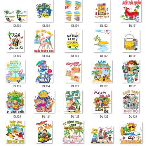 Gói mẫu in áo nhóm đi du lịch file PDF chất lượng cao 034