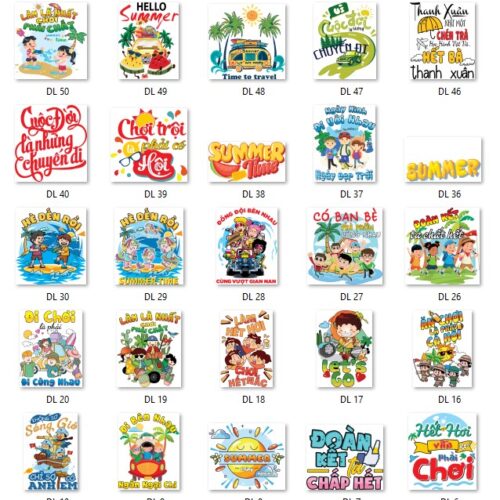 Gói mẫu in áo nhóm đi du lịch file PDF chất lượng cao 034