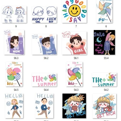 Gói mẫu in áo gia đình file AI chất lượng cao 039