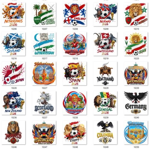 Gói 147 mẫu in đội tuyển World Cup 2026 file PNG chất lượng cao 041