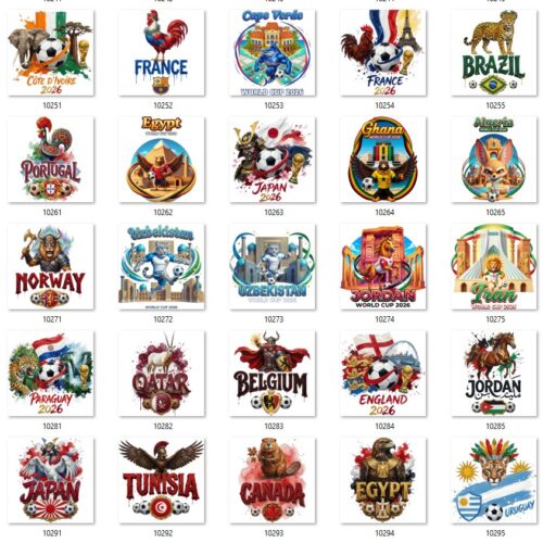 Gói 147 mẫu in đội tuyển World Cup 2026 file PNG chất lượng cao 041