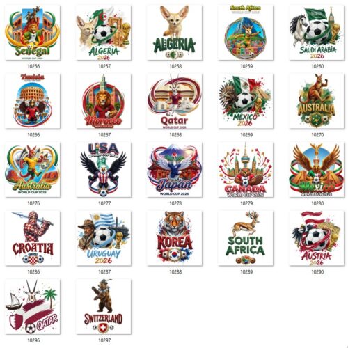 Gói 147 mẫu in đội tuyển World Cup 2026 file PNG chất lượng cao 041