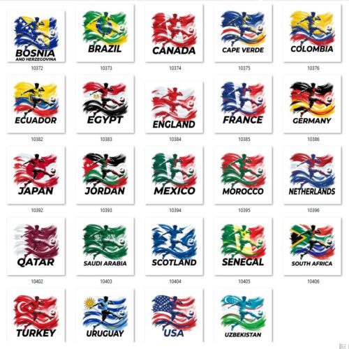 Gói 49 mẫu in cờ đội tuyển World Cup 2026 file PNG chất lượng cao 044